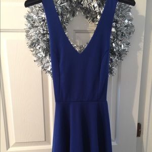Brand New Forever 21 Sleeveless Skater Dress Blue